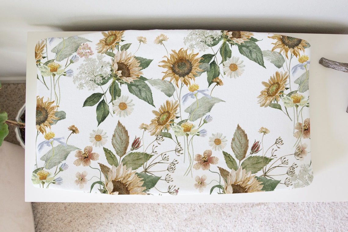 Baby Girl Floral Crib Bedding Set Highland Cow Nursery Etsy