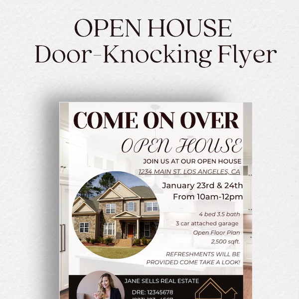 Door Knocking Flyer Template