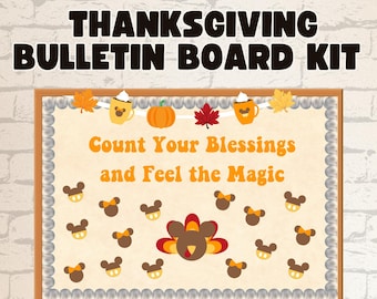 Thanksgiving-Klassenzimmer Bulletin Board Kit | Herbst Dekor (PDF Download)