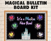 Magical New Year Bulletin Board Kit: Mouse Fireworks, Castle (PDF Download)
