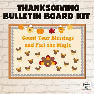 Magisches Erntedank-Bulletin Board Kit | Pinnwand Herbst | Pinnwand Dekor | Pinnwand Kit | Erntedank Banner