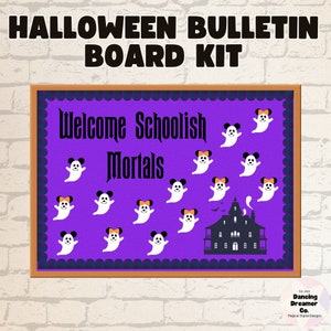 Halloween Bulletin Board Kit | Fall Bulletin Board | Bulletin Board Kits | Halloween Printables | Fall Bulletin | Halloween Decor