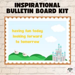 Inspirational Bulletin Board Kit | Bulletin Board Kit Back to School | Bulletin Board | Fall Bulletin Board Kit | Teacher Printables