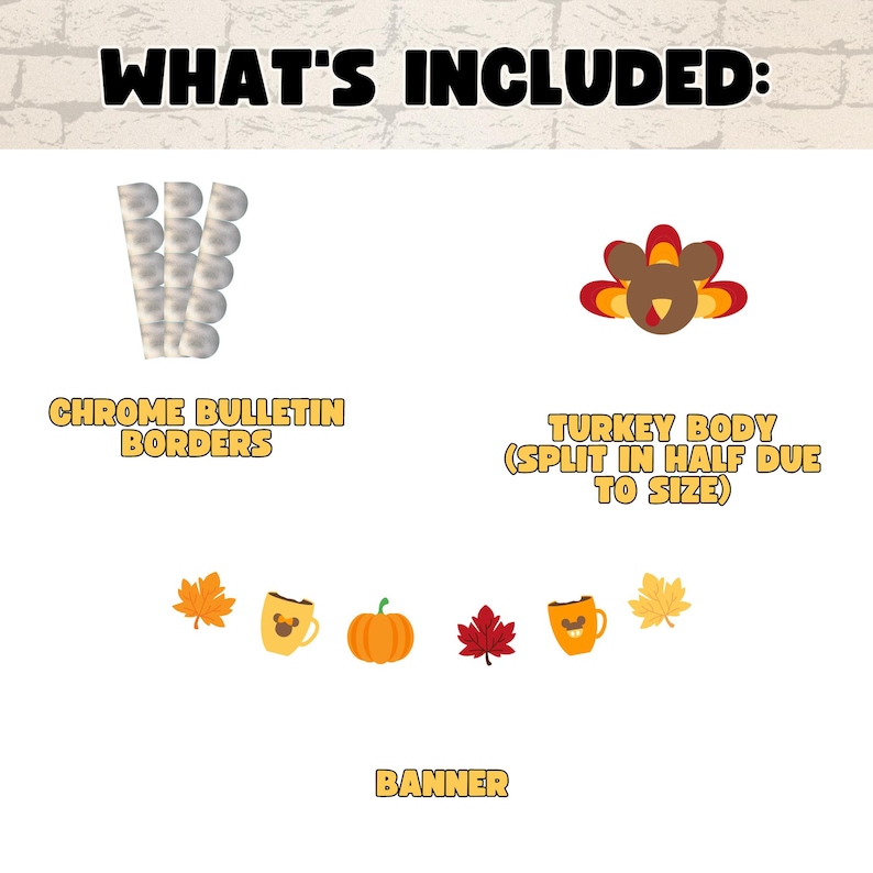 Thanksgiving Classroom Bulletin Board Kit | Fall Decor (PDF Download ...