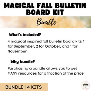 Magical Fall Bulletin Board Kit Bundle | Classroom Decor - Etsy