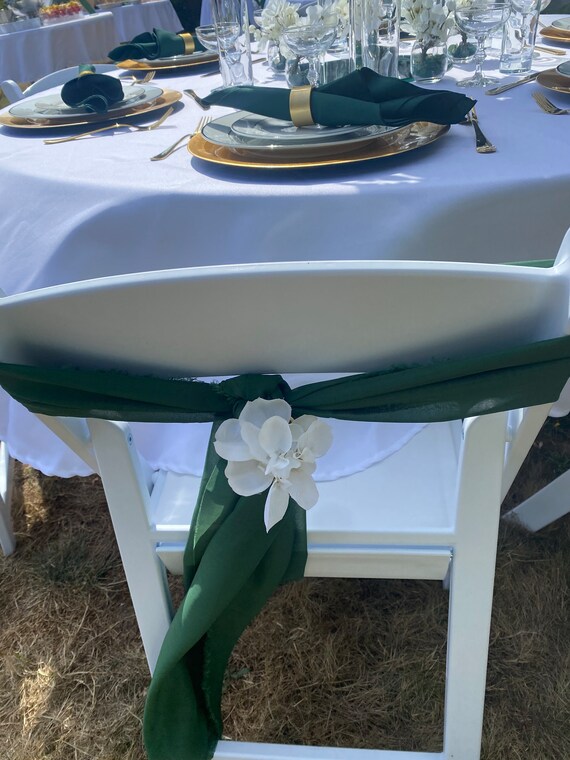 Green Chair Sashes Etsy