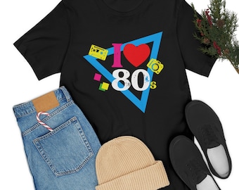I love 80's Tee, 80's Tshirt, Retro 80's Tshirt