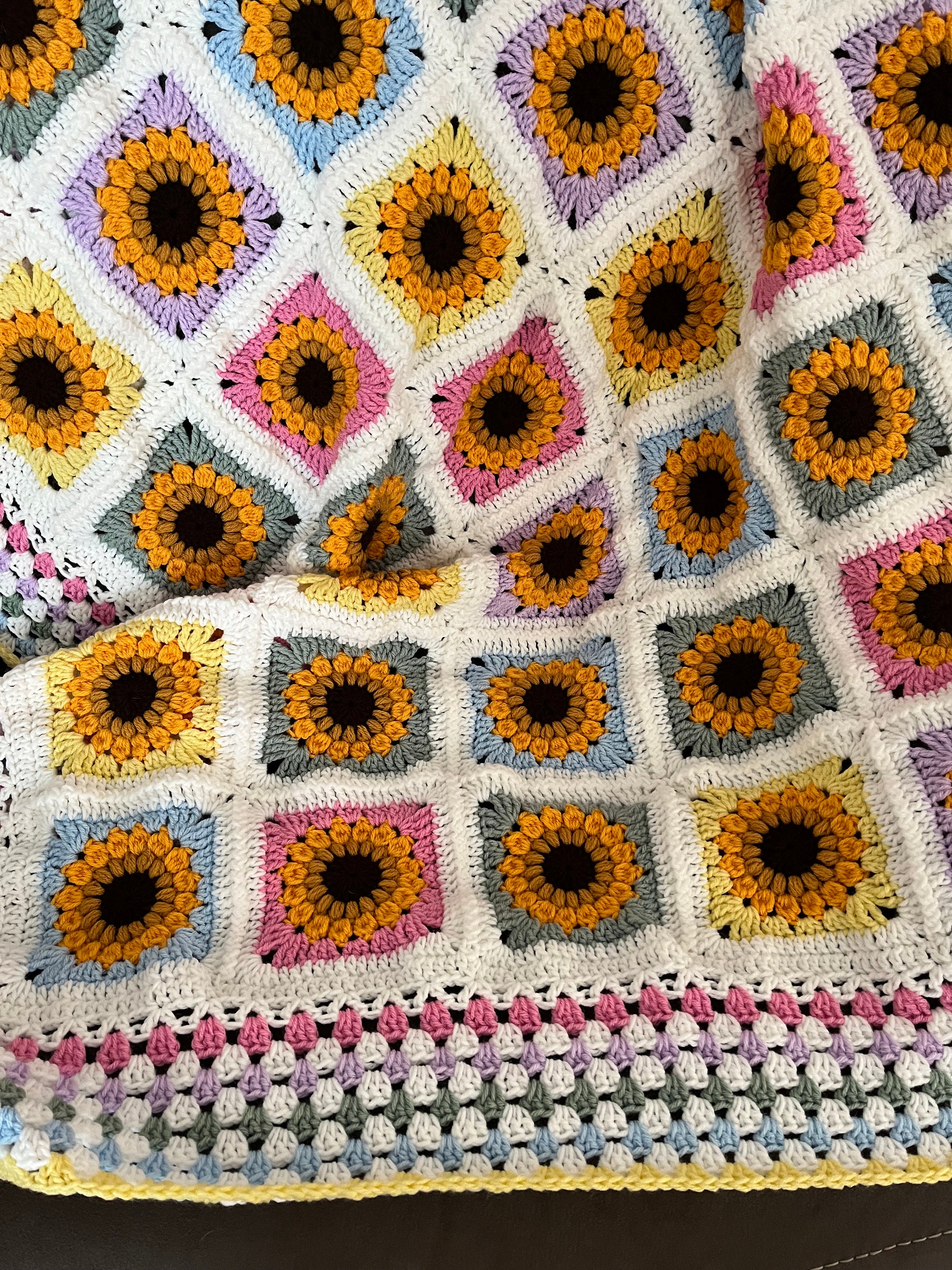 Sunflower Print Blanket