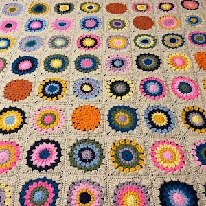 Queen Size Boho Crochet Blanket