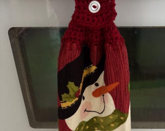 Kitchen Tea Towels with Crochet Top