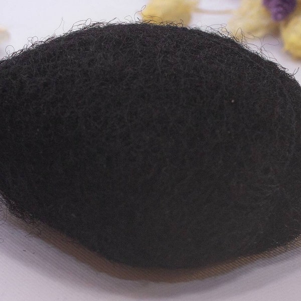 Natural Hair, 1 B Black Afrohair 30 gramm