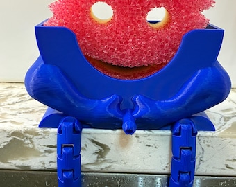 STL/3MF DIGITAL File for Scrub Daddy=Tough Daddy (Dicky Diddy) Sponge Holder For Sink/Countertop