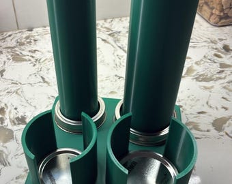 STL/3MF FILE 3D Printed Canning Lid and Ring Organizer - Mason Jar Storage