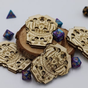 Health Tracker Build Kit | DnD | Dungeons and Dragons | HP counter | Tabletop | Board Games | dnd gift | game master | death save | temp HP