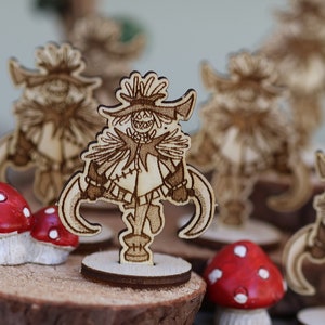 Scarecrow miniature (Set of 6)  | Dungeons and Dragons | DnD | Pathfinder | TTRPG | 2D | mini | lasercut