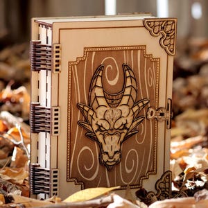 Dice Box (Build  Kit) | Dragon Travelers kit | DnD Dice Tray | Book Box | Dungeons and Dragons | Pathfinder | Gift | build kit | Storage |