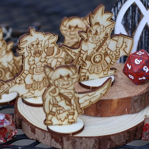 Orc Miniature (Set of 6): Dungeons and Dragons TTRPG Standees