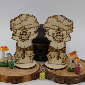 Cyclops miniature (Set of 2)  | Dungeons and Dragons | DnD | Pathfinder | TTRPG | 2D | mini | lasercut