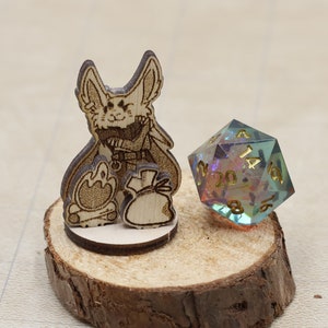 Rabbit Folk Rogue | Dungeons and Dragons | Pathfinder | TTRPG  | Mini | figure | Harengon miniature | dm gift |  dnd accessories | dnd |