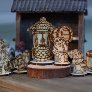PNJ habitants | Fermier | Villageois | Donjons et dragons | MdD | Éclaireur | TTRPG | 2D | mini | chiffres