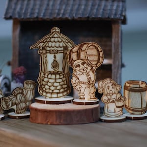 Townsfolk NPCs | Farmer | Villagers | Dungeons and Dragons | DnD | Pathfinder | TTRPG | 2D | mini | figures