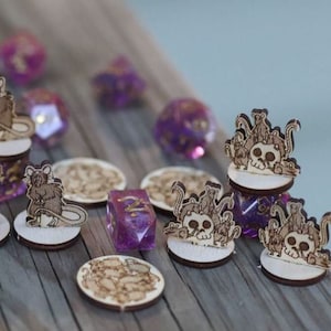 Set de miniaturas de ratas (19): figuras enemigas 2D de Dungeons and Dragons y Pathfinder para TTRPG