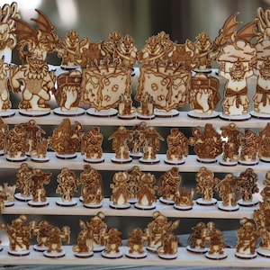 Monster Miniatures Bundle (Set of 90): TTRPG DnD and Pathfinder2e enemy standees, DM gift