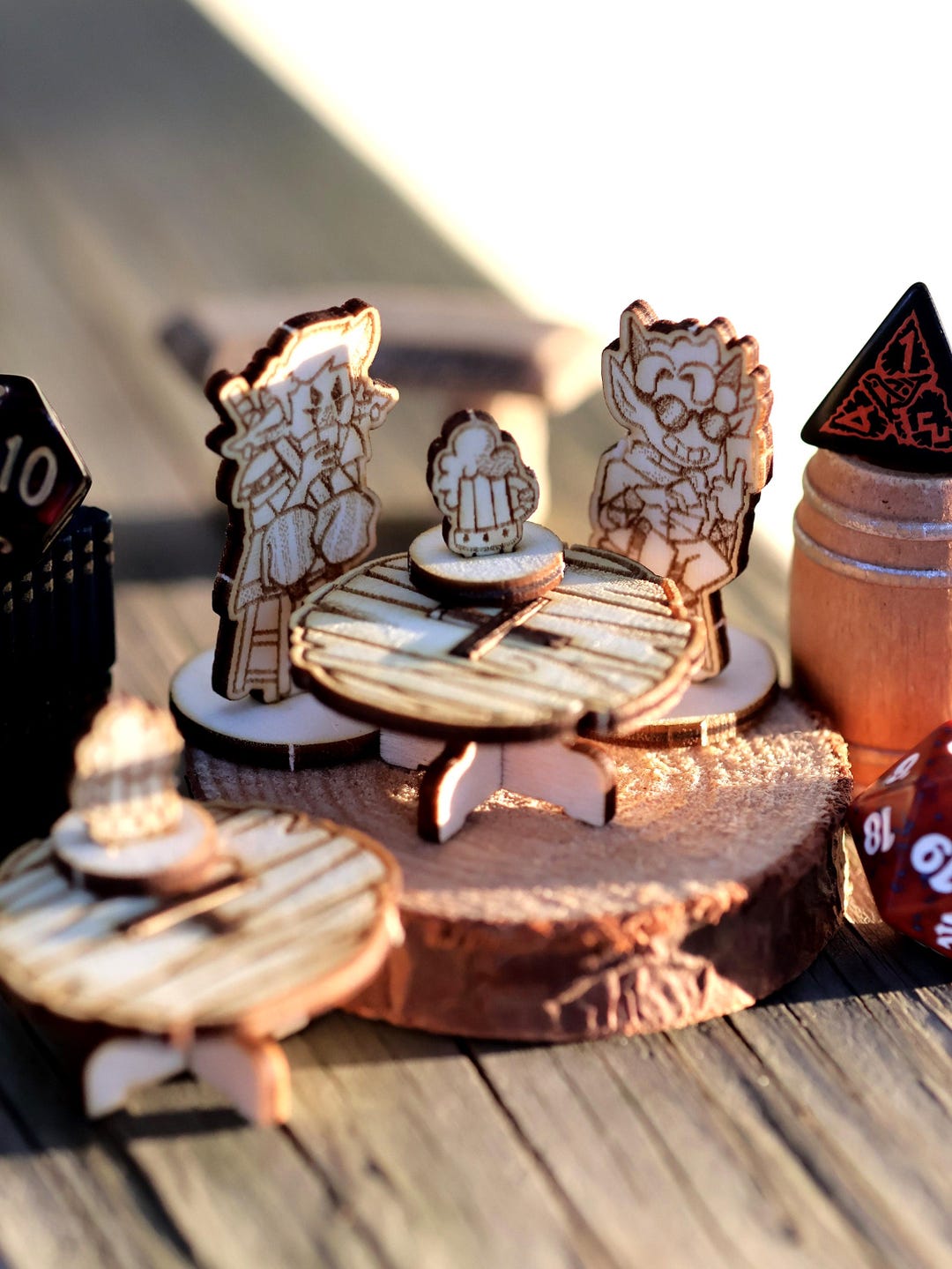 Wanderers Emporium 36 miniaturas DND planas premium con bases | Juego de iniciación de Calabozos y Dragones 5e, Pathfinder, TTRPG, peones, Standees, fichas (paquete esencial, 36, miniaturas