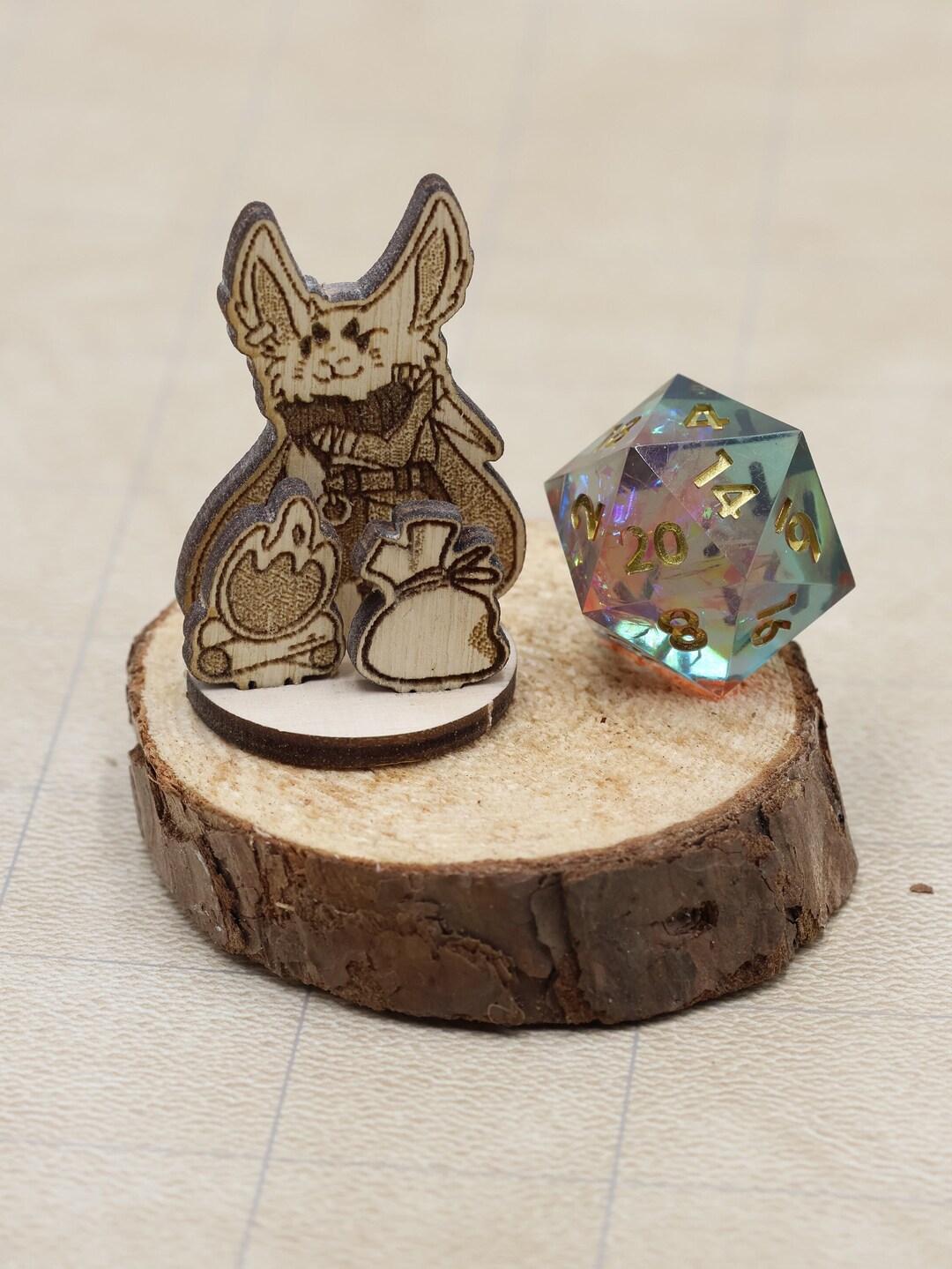 Rabbit Folk Rogue Miniature: TTRPG Dnd and Pathfinder Harengon Standee ...