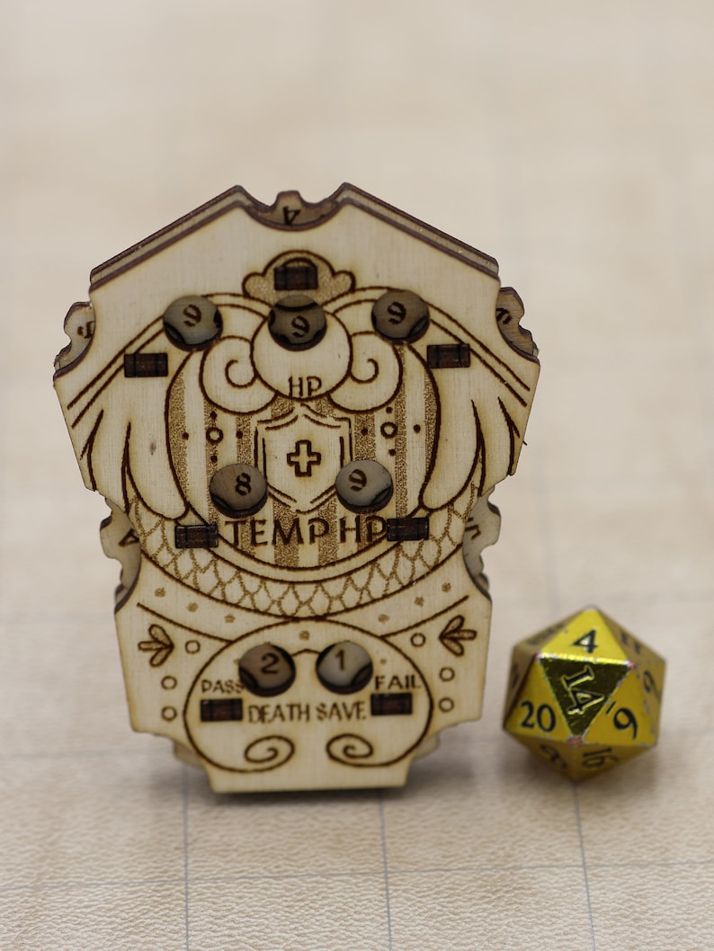 Health Tracker Dnd Build Kit Dungeons and Dragons HP - Etsy