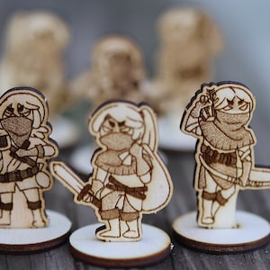 Bandit Miniature Set (6): 2D TTRPG Standees for DnD Pathfinder2e