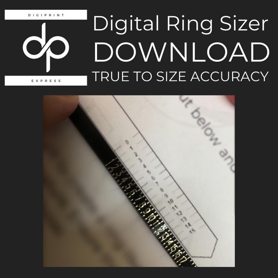 Printable Diamond Ring Sizer Ring Size Finder Ring Size Measure  International Ring Size Chart Ring Sizer Tool Instant Download - Etsy