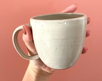 Handmade White Ceramic Mug