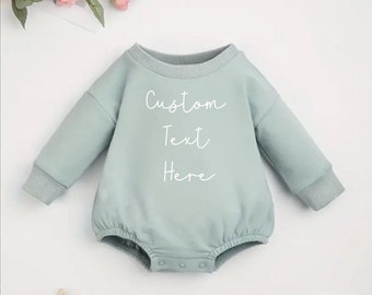 Infant boys and girls long sleeve cotton rompers