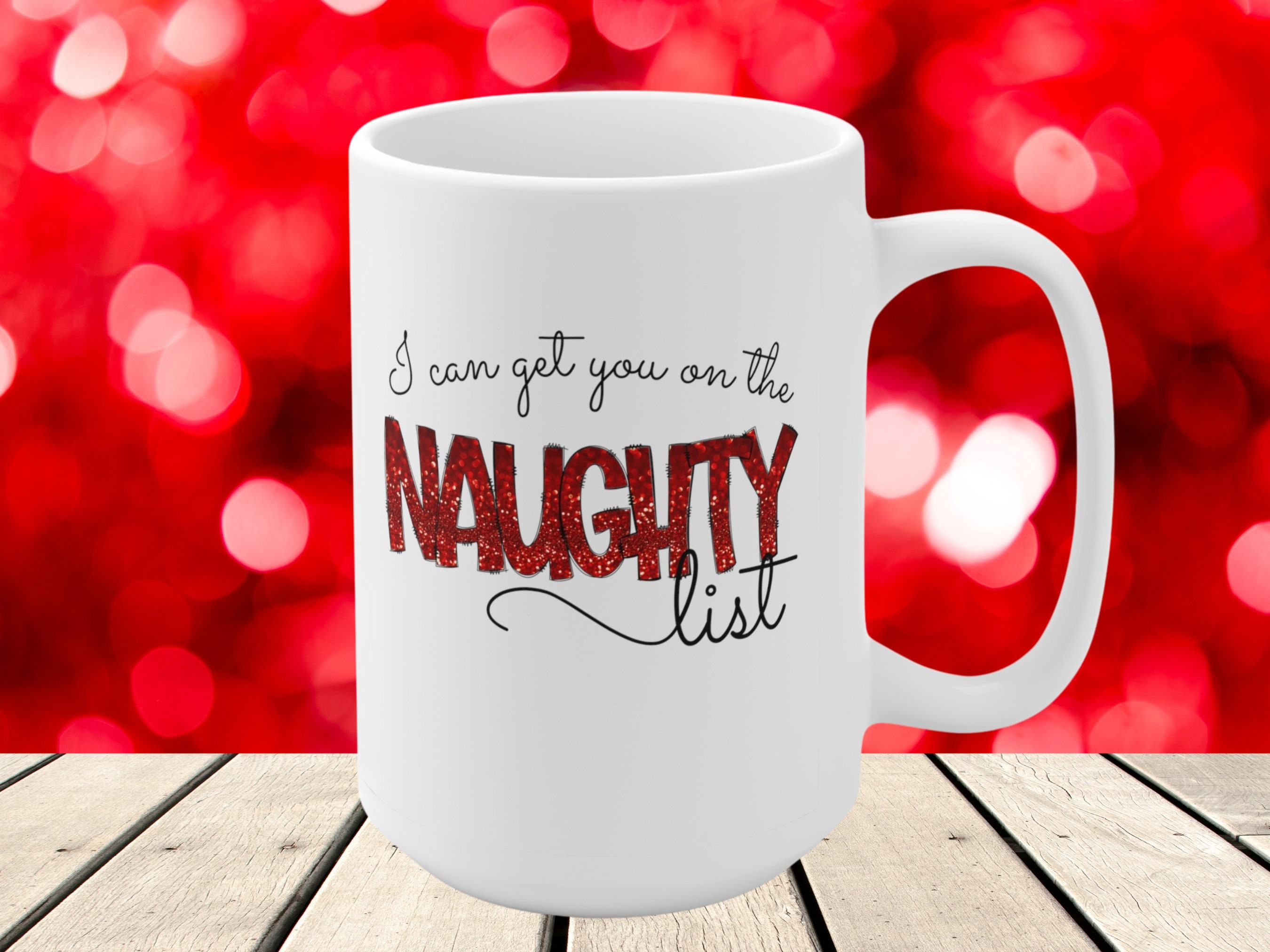 Santa's Favorite Ho Coffee Mug Holiday Gifts Naughty Christmas