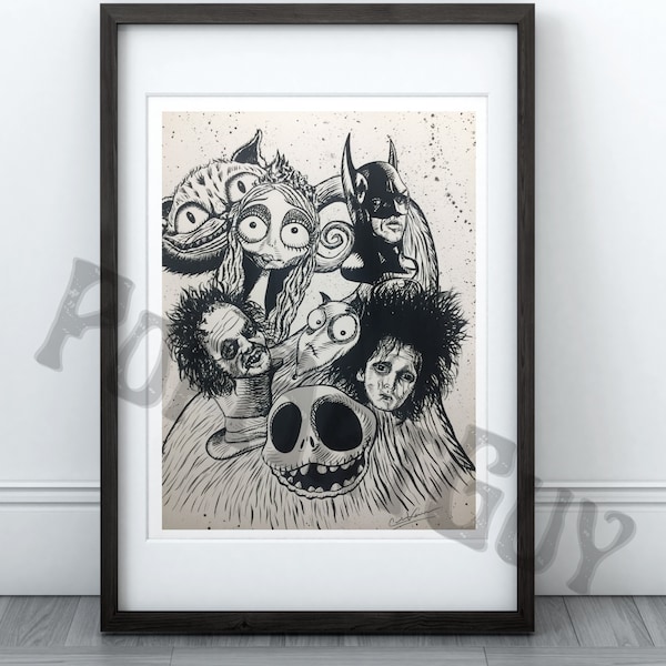 Tim Burton Print - Etsy