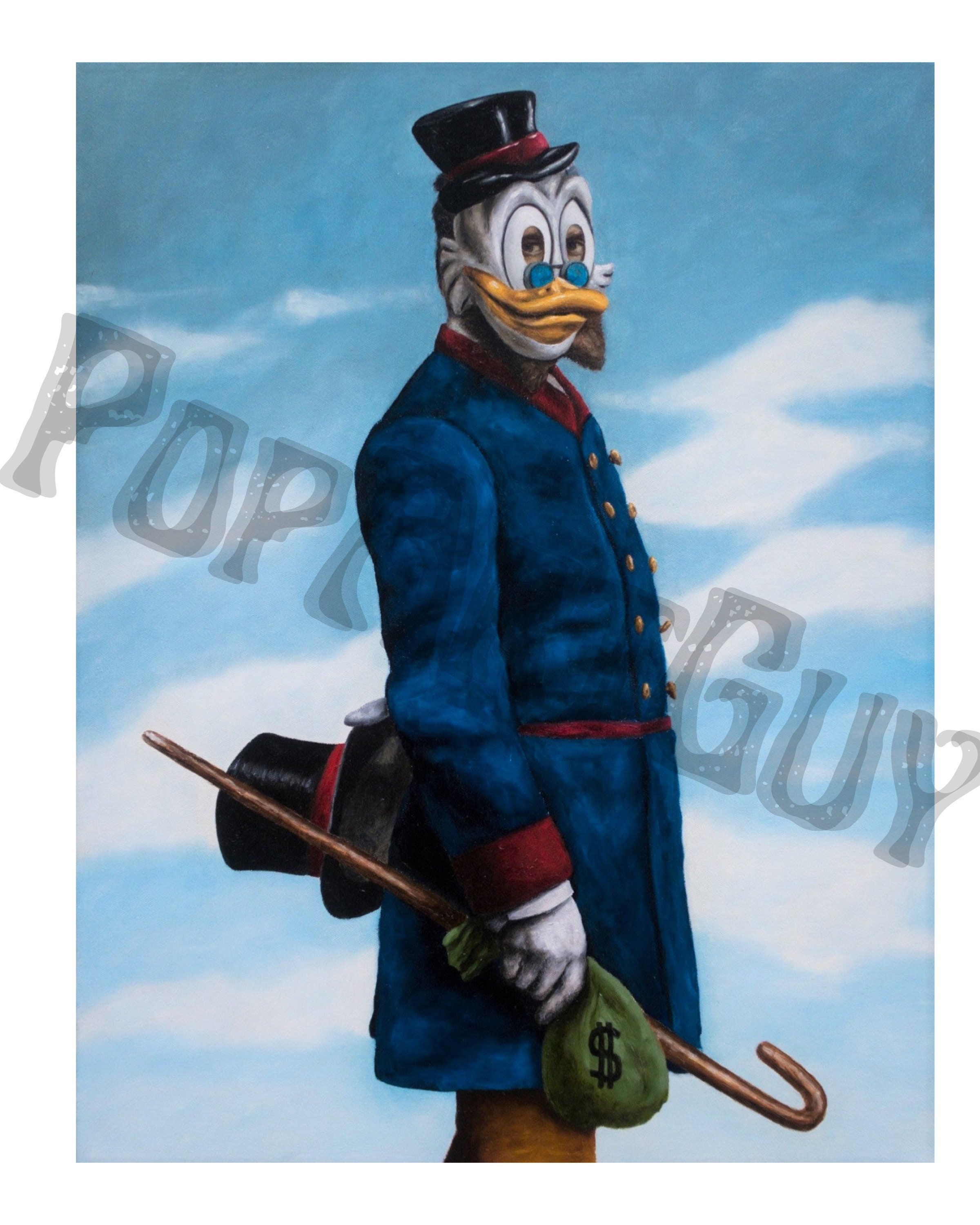 Scrooge Mcduck Artwork, Ducktails Art Print From Original Painting — free download