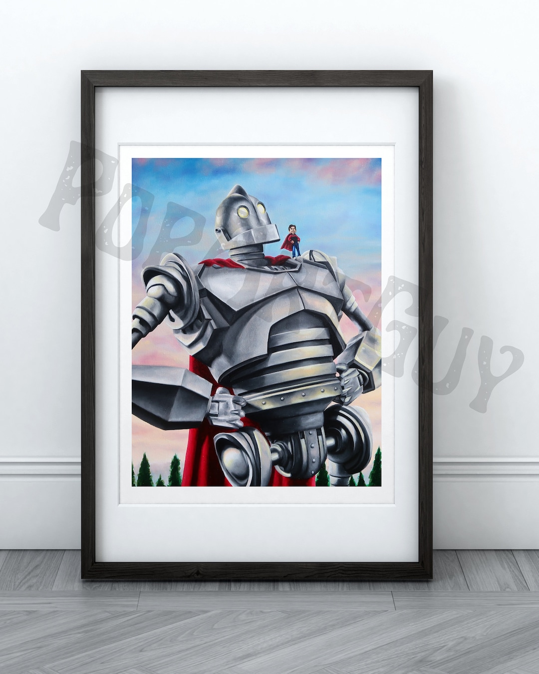 The Iron Giant Art Print, Art Print, Cult Classic Movie, 90s Movie Art