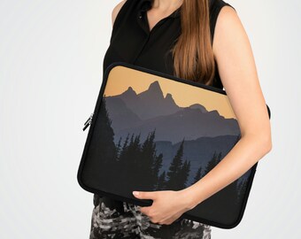 Mountain Top Tree Tops Water Resistant Laptop Sleeve