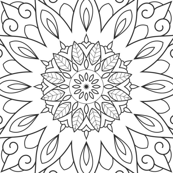 MANDALA Coloring Book For Adults: Stress Relieving Designs For Relaxation:  Easy and Simple Stress Relieving Mandala Coloring Pages for Newcomer I Mand  (Paperback)