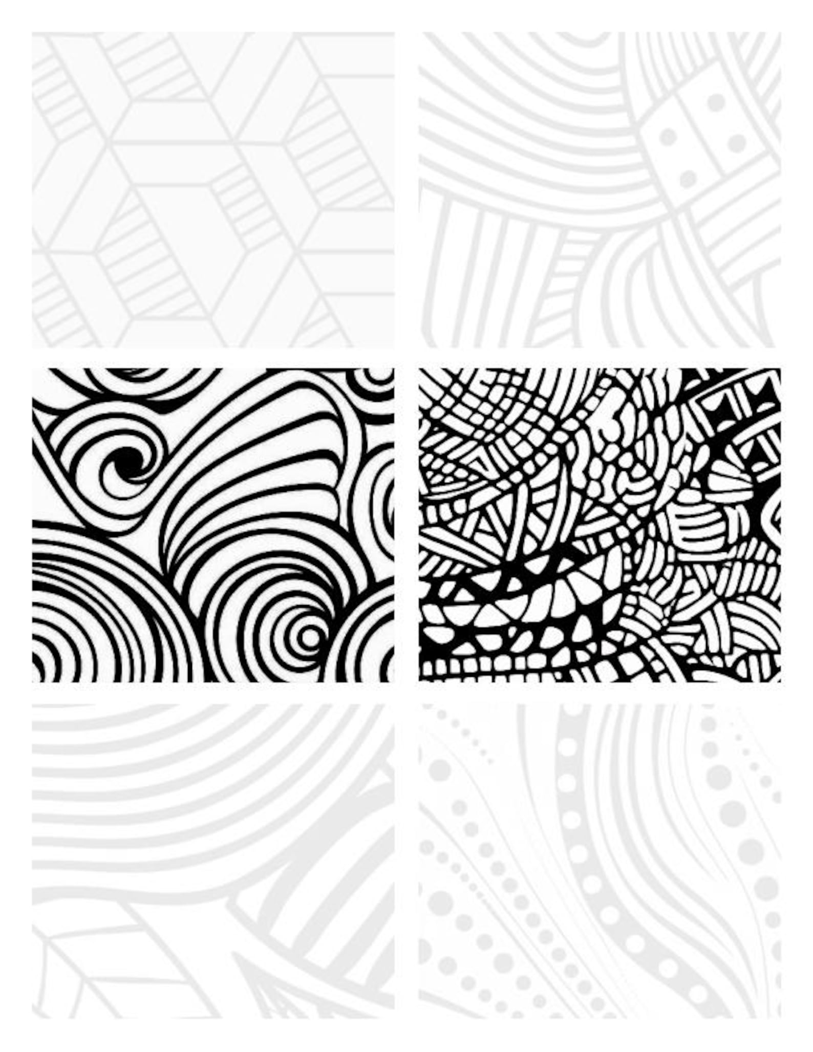 Traceable Abstract 50 Abstract Geometry Tracing Pages – 300 Designs – Art Therapy, Stress ...