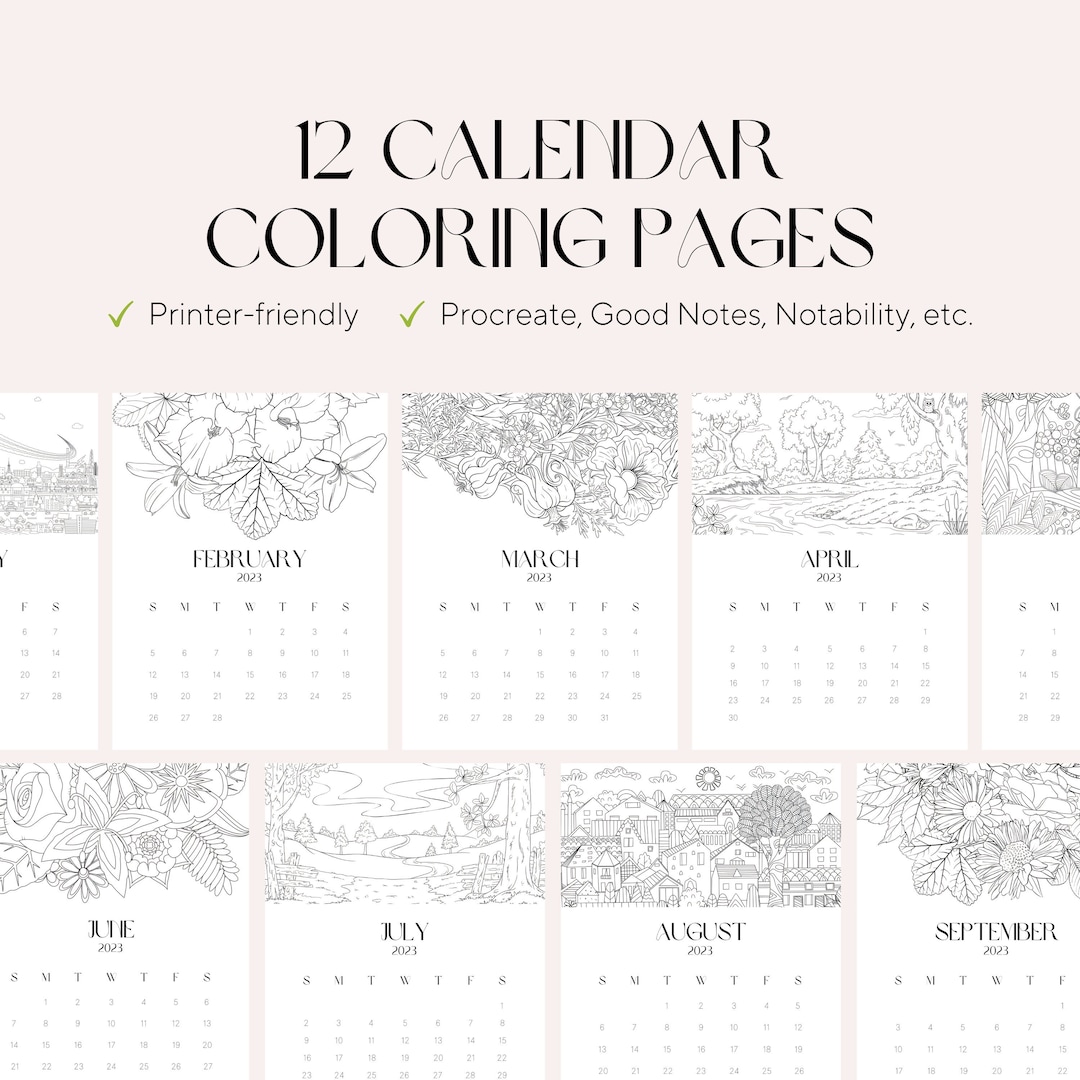 2024 Printable Planner or Journal Cover Page / insert - Floral 2024 Cover  (version B)- Adult Coloring Book style journal cover