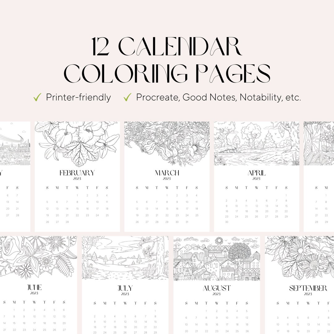 2024 Printable Planner or Journal Cover Page / insert - Floral 2024 Cover  (version B)- Adult Coloring Book style journal cover