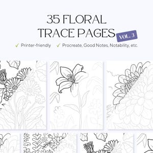 35 sidor med blommönster och färgläggning Volym 3 – Vuxenmönster, stresslindring (PDF)