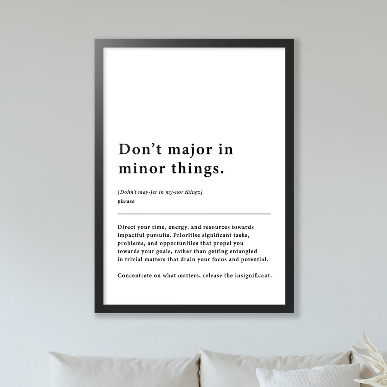 Home Office Wall Art, Office Wall Art, Business Motivational Quote