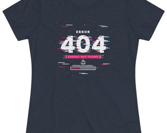 404 エネルギー ノット ファウンド ブリュー コーヒー レディース トライブレンド T シャツ