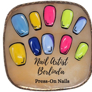 Pop Art Handpainted Press-on Nails