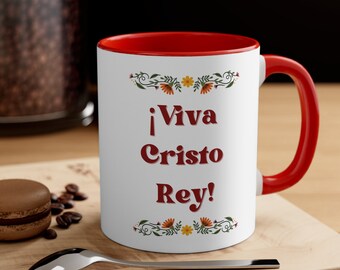 Viva Cristo Rey! Coffee Mug | Cristeros | Catholic Coffee Mug | Mexico