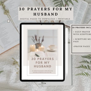 30 Oraciones por mi Esposo, Devocional de 30 Días para Matrimonios, Oraciones por mi Esposo, Escrituras y Oraciones por el Matrimonio