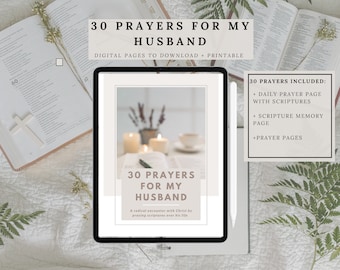 30 Prayers For My Husband, Scripture Devotional (PDF)
